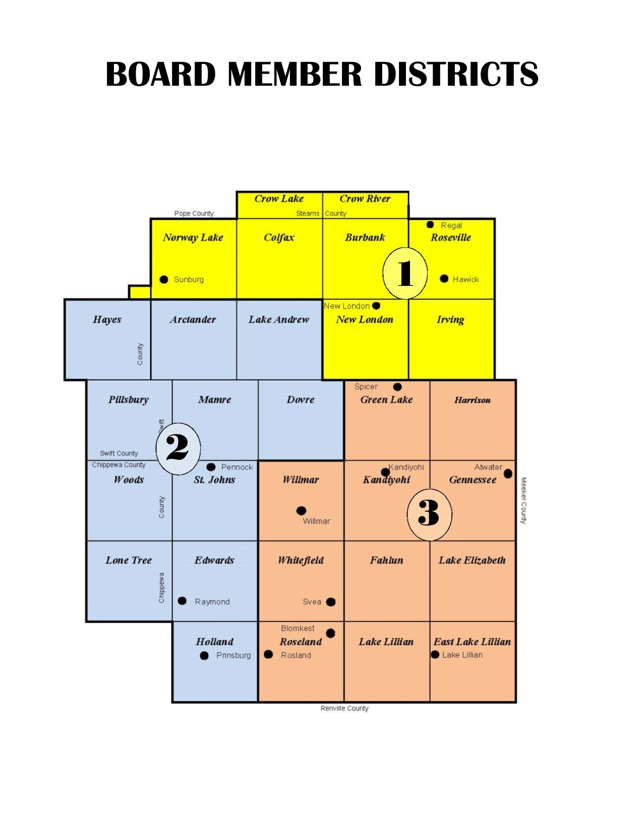 Board Member District Map