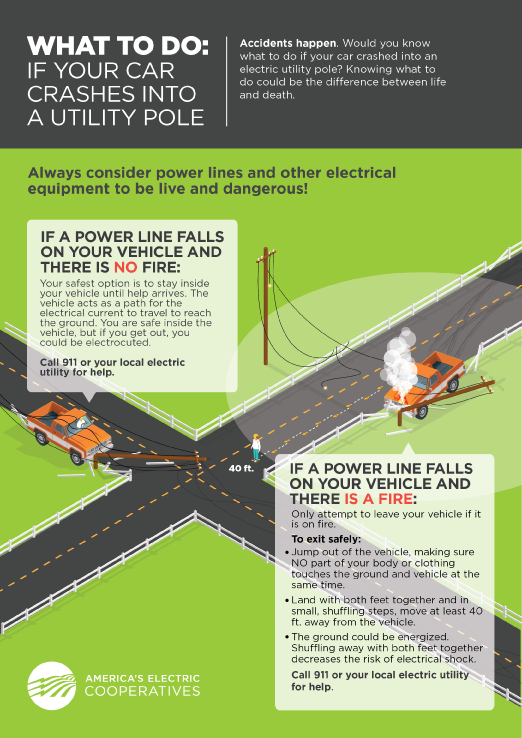 Vehicle Pole Collision Graphic